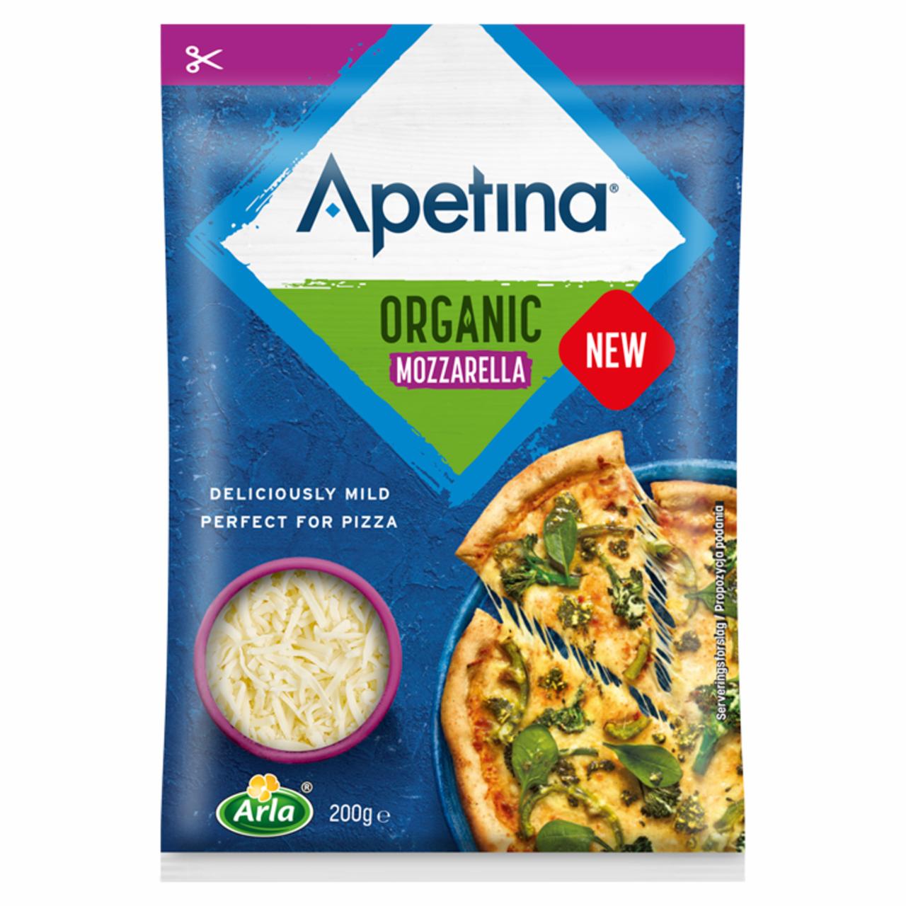 Zdjęcia - Apetina Organic Mozzarella Ser wiórkowany 200 g