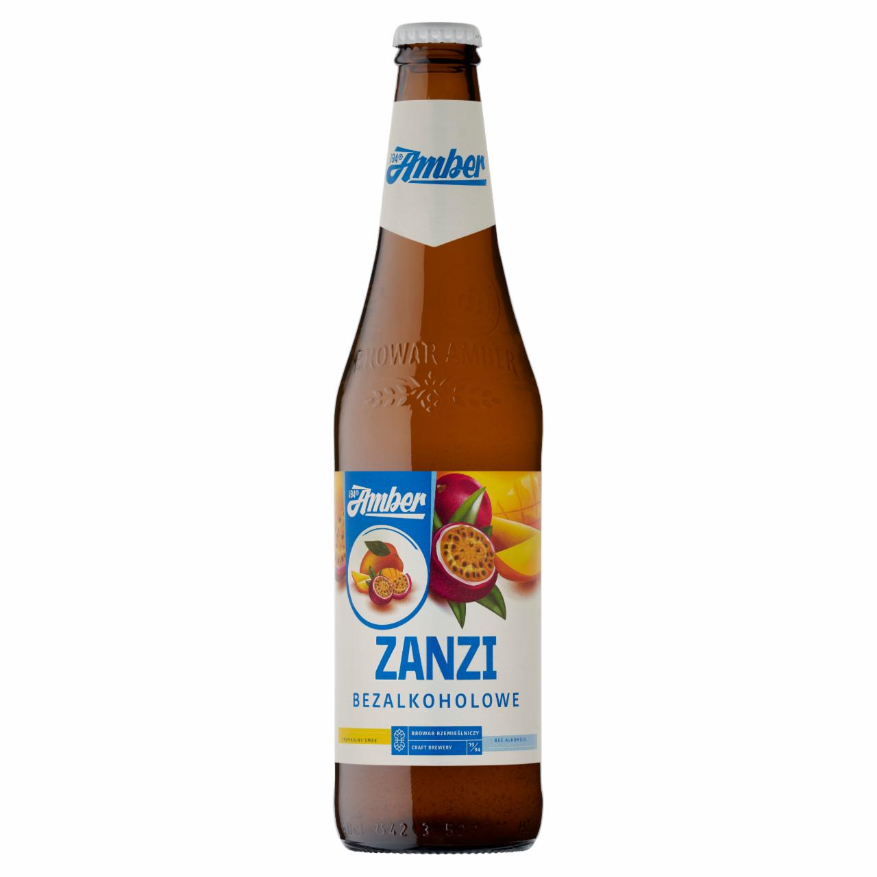 Zdjęcia - Amber Zanzi Piwo jasne bezalkoholowe 500 ml