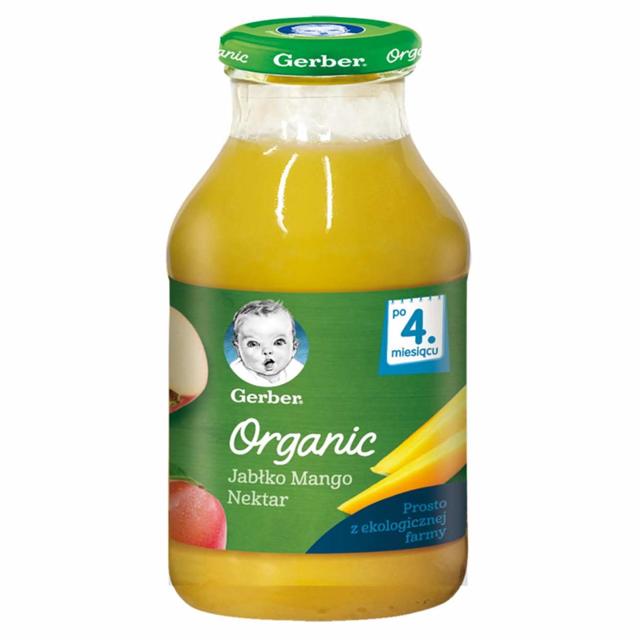 Zdjęcia - Gerber Organic Nektar jabłko mango dla niemowląt po 4. miesiącu 200 ml