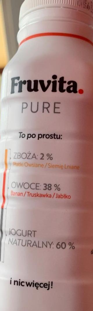 Zdjęcia - fruvita pure jogurt pitny z przetartymi owocami