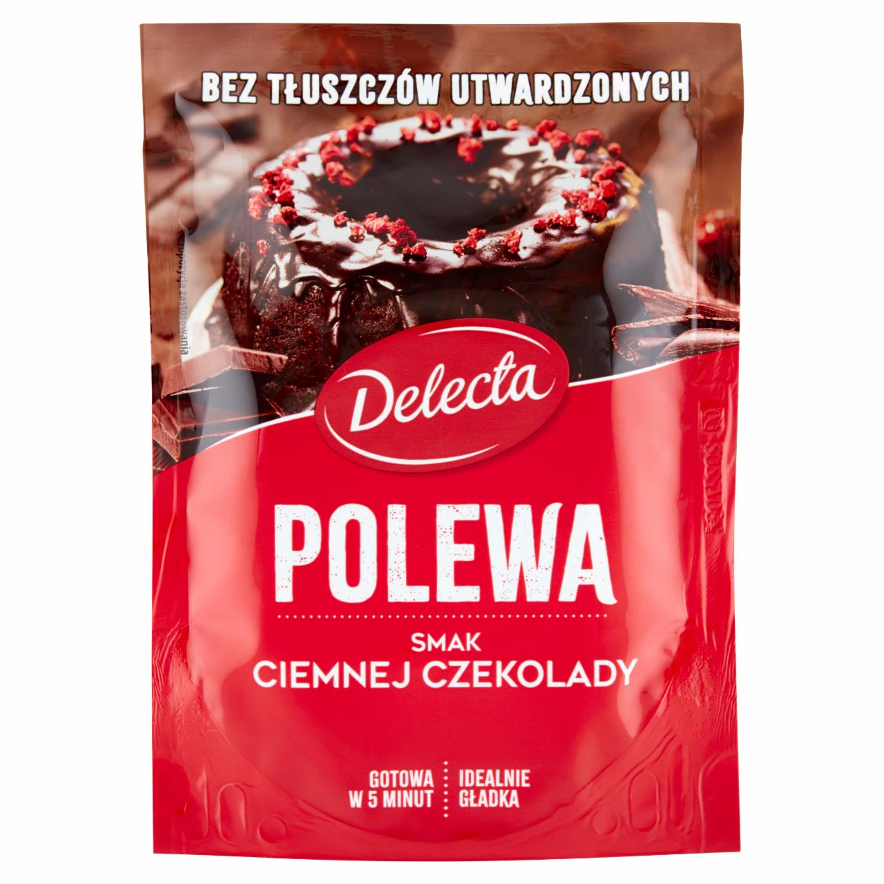 Zdjęcia - Delecta Polewa smak ciemnej czekolady 100 g