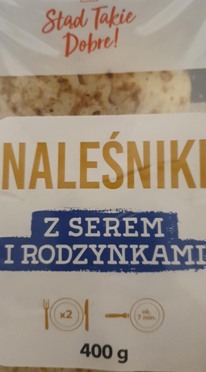 Zdjęcia - Naleśniki z serem i rodzynkami stąd takie dobre