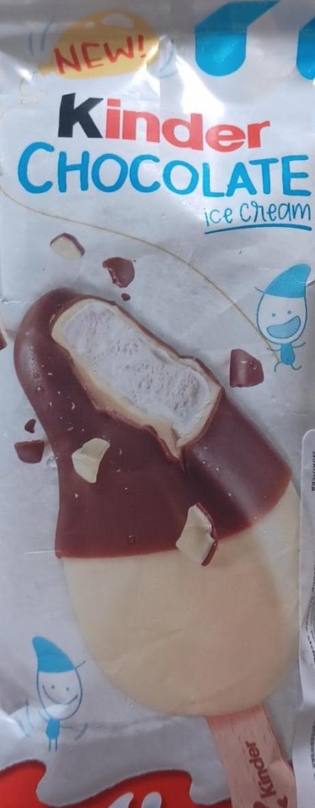 Zdjęcia - Kinder Chocolate Lody mleczne z polewą mleczno-czekoladową 55 ml