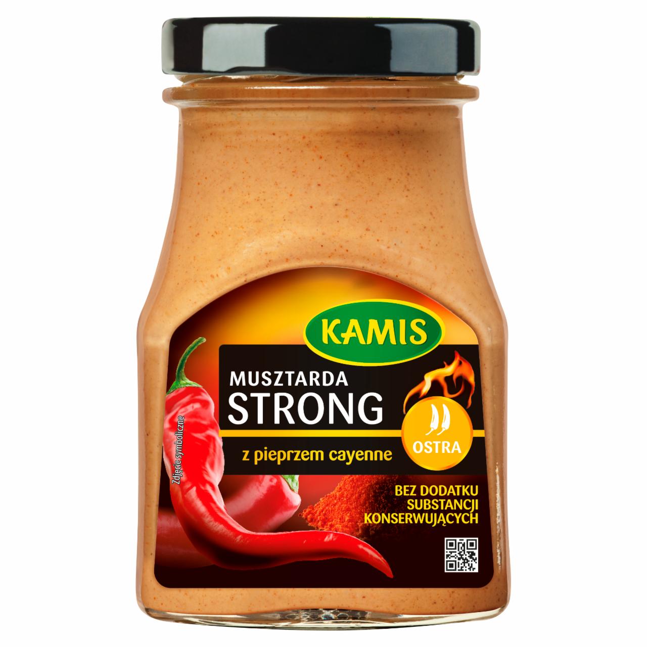 Zdjęcia - Kamis Musztarda strong z pieprzem cayenne 185 g