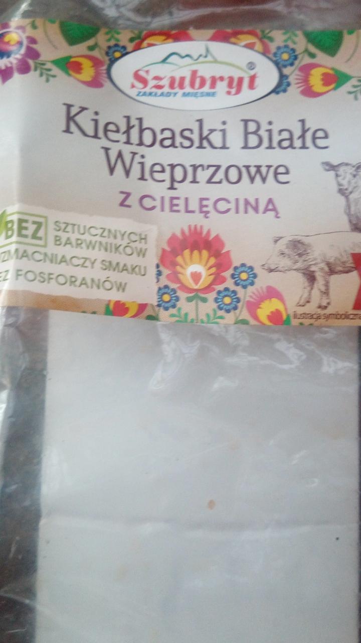 Zdjęcia - kiełbaski białe wieprzowe z cielęciną Szubryt