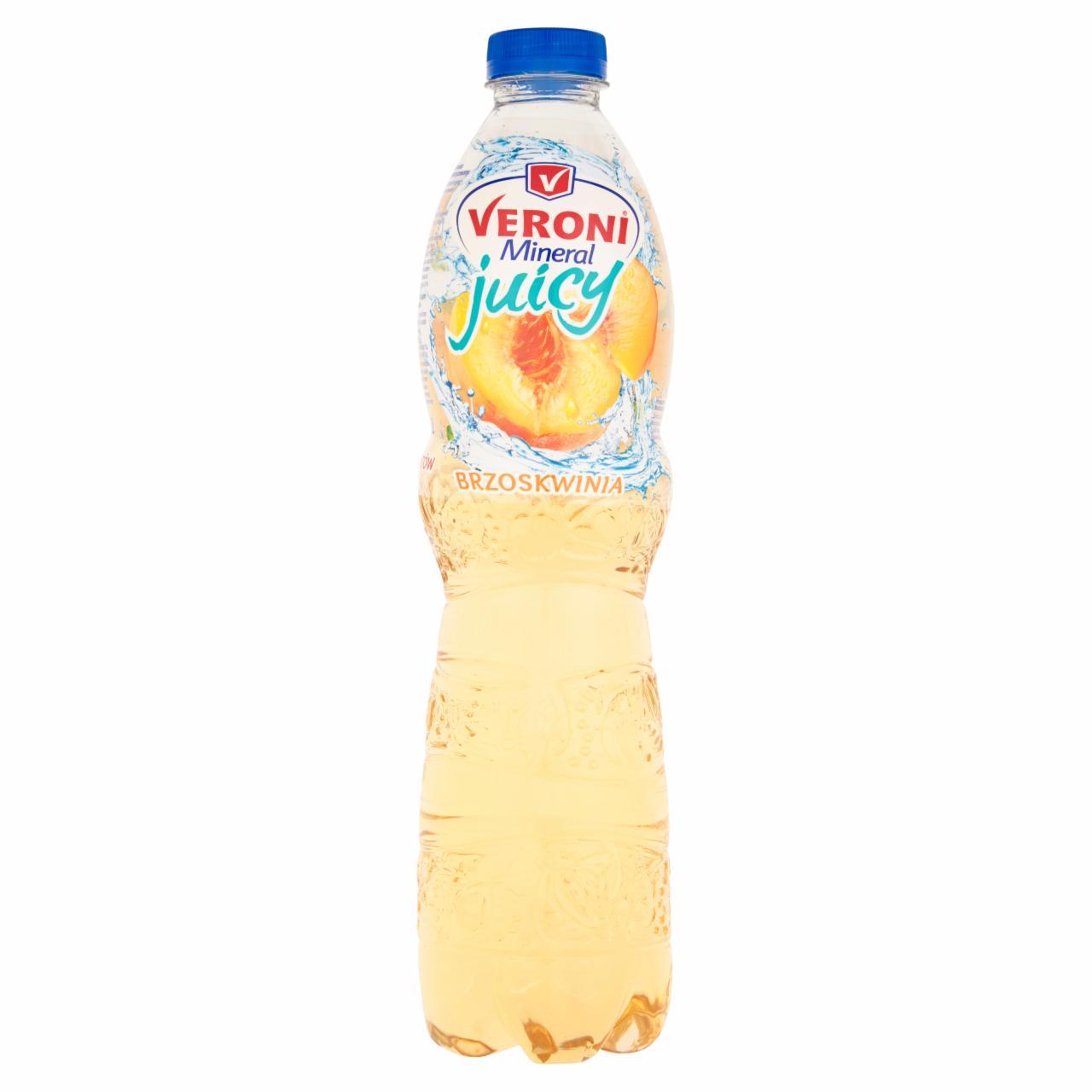 Zdjęcia - Veroni Mineral Juicy Brzoskwinia Napój niegazowany 1,5 l