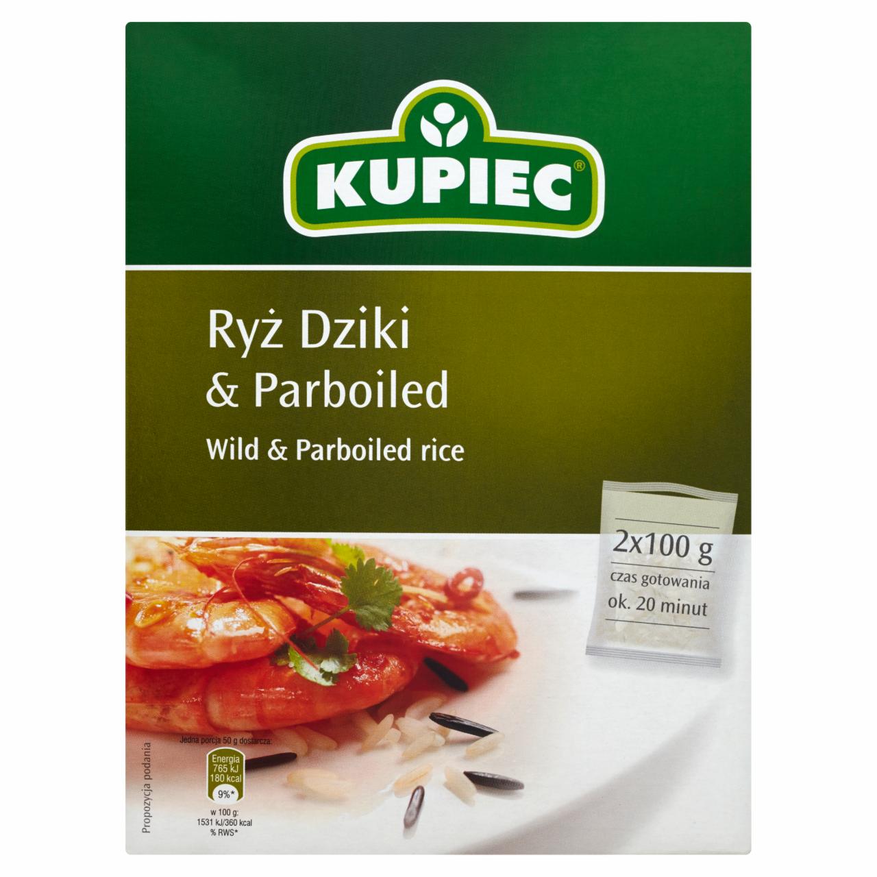 Zdjęcia - Kupiec Ryż dziki i parboiled 200 g (2 torebki)