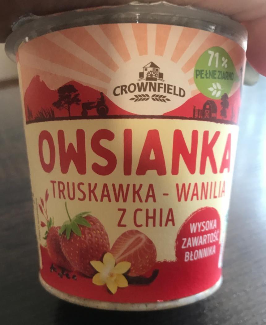 Zdjęcia - Owsianka truskawka wanilia z chia Crownfield