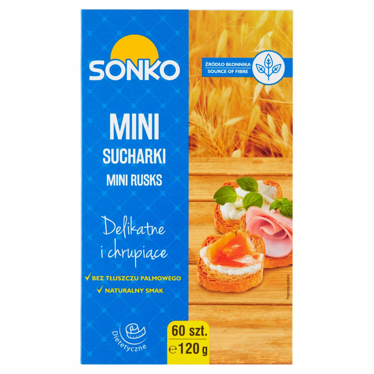 Zdjęcia - Sonko Mini sucharki 120 g (60 sztuk)