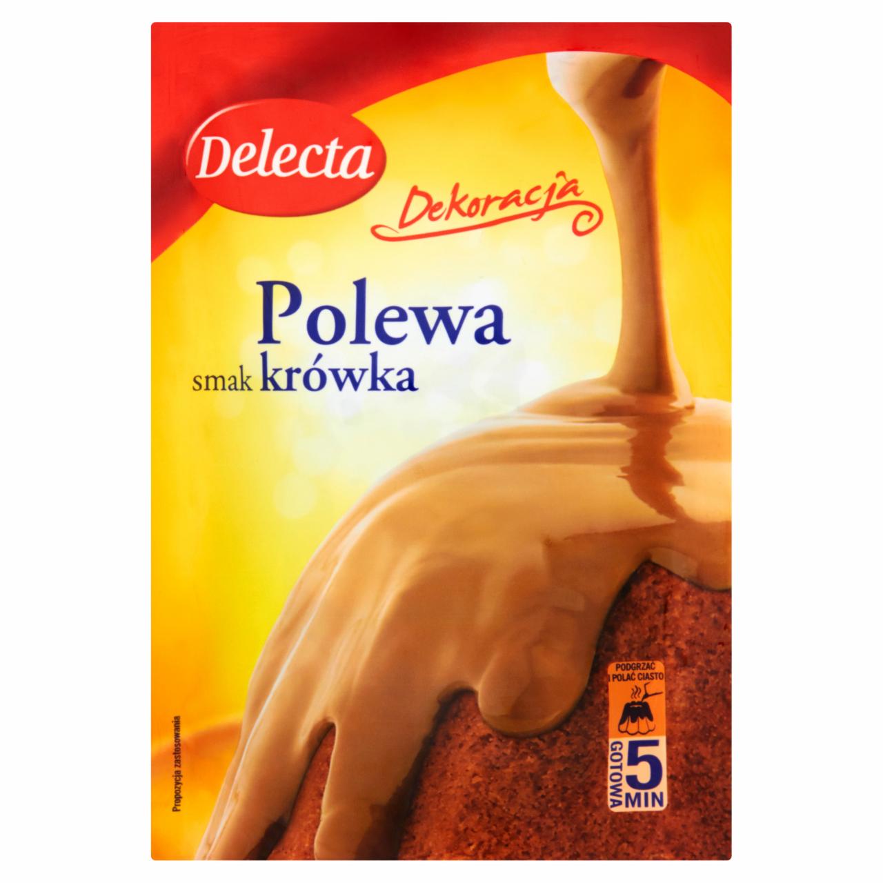 Zdjęcia - Delecta Polewa smak krówka 100 g