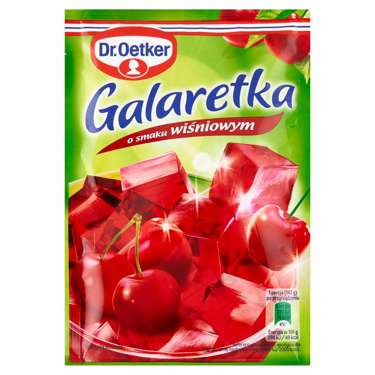 Zdjęcia - Dr. Oetker Galaretka o smaku wiśniowym 72 g