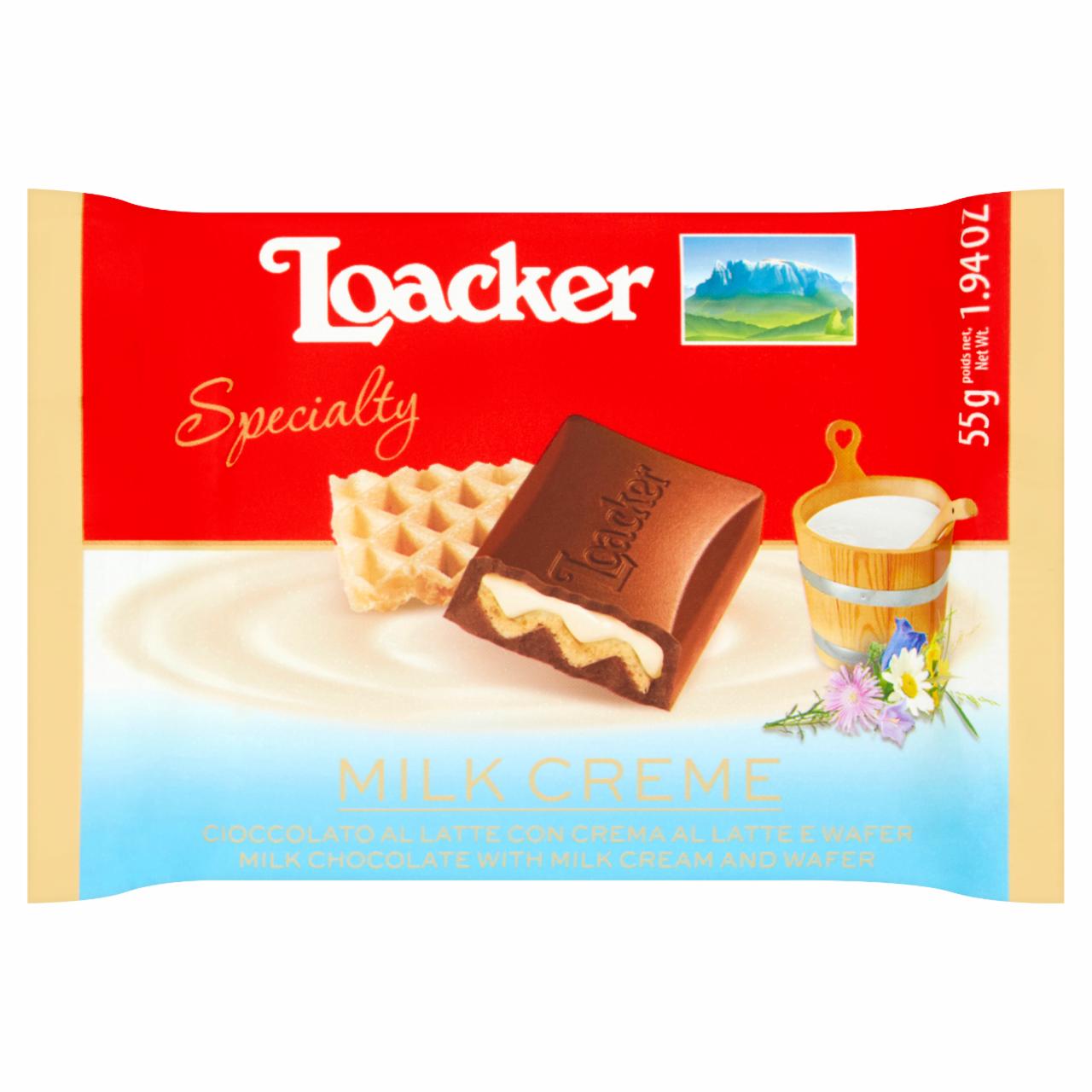 Zdjęcia - Loacker Milk Creme Czekolada mleczna 55 g