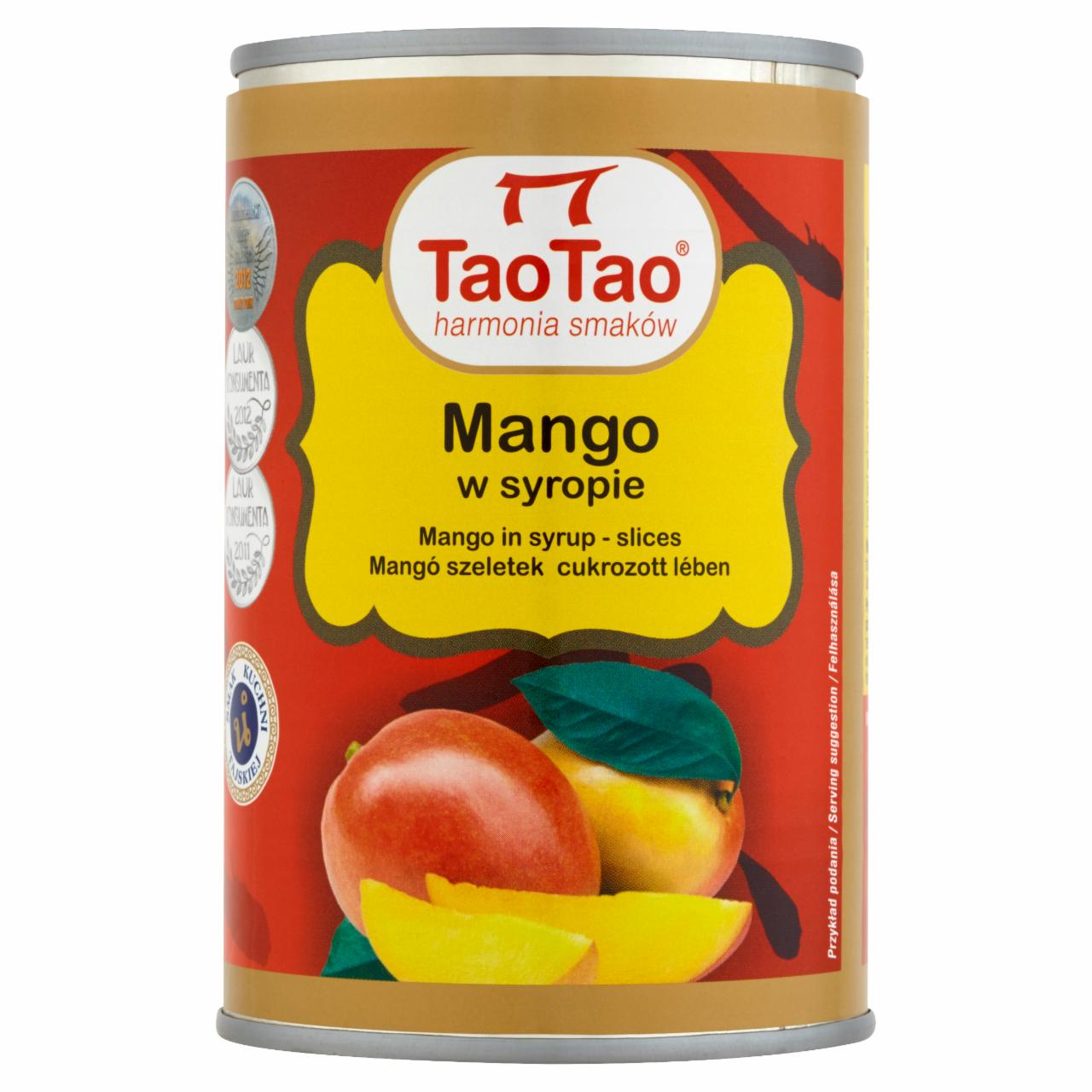 Zdjęcia - Tao Tao Mango w syropie plastry 425 g