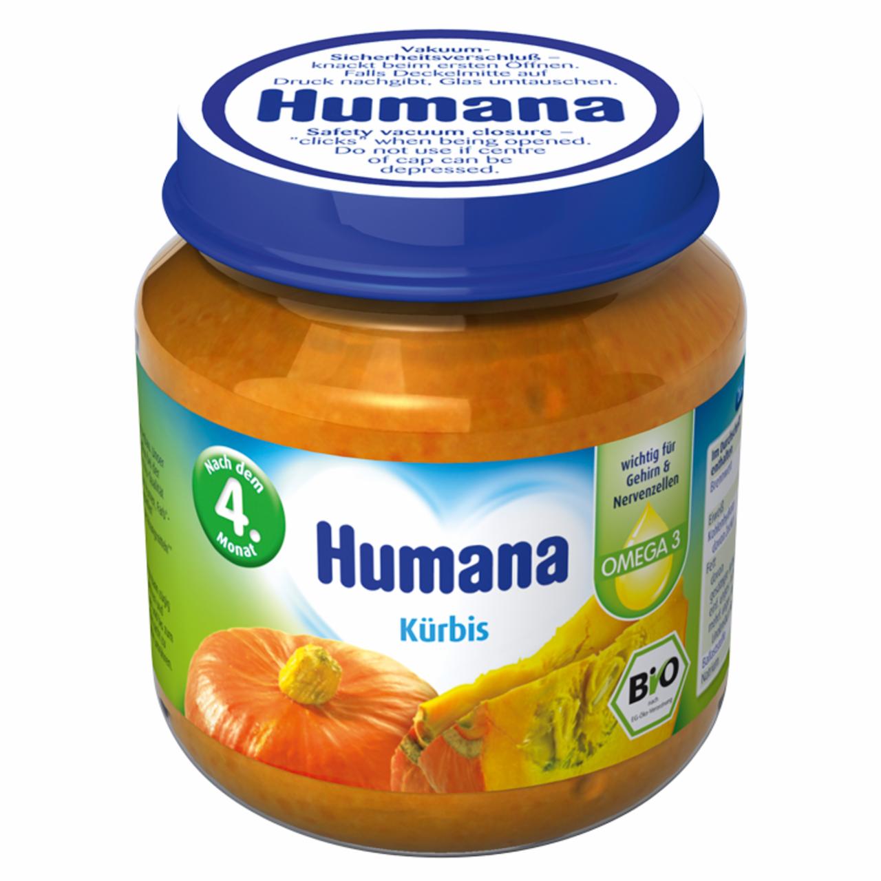 Zdjęcia - Humana Obiadek BIO Dynia puree po 4. miesiącu 125 g