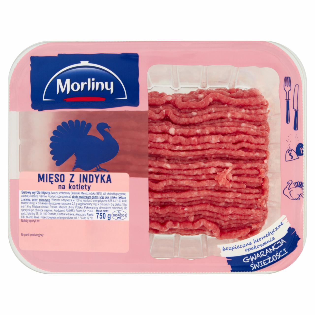 Zdjęcia - Morliny Mięso z indyka na kotlety 750 g