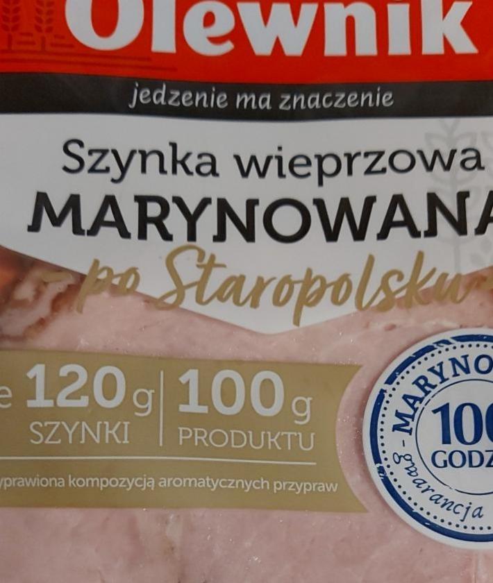 Zdjęcia - Szynka wieprzowa marynowana po staropolsku Olewnik