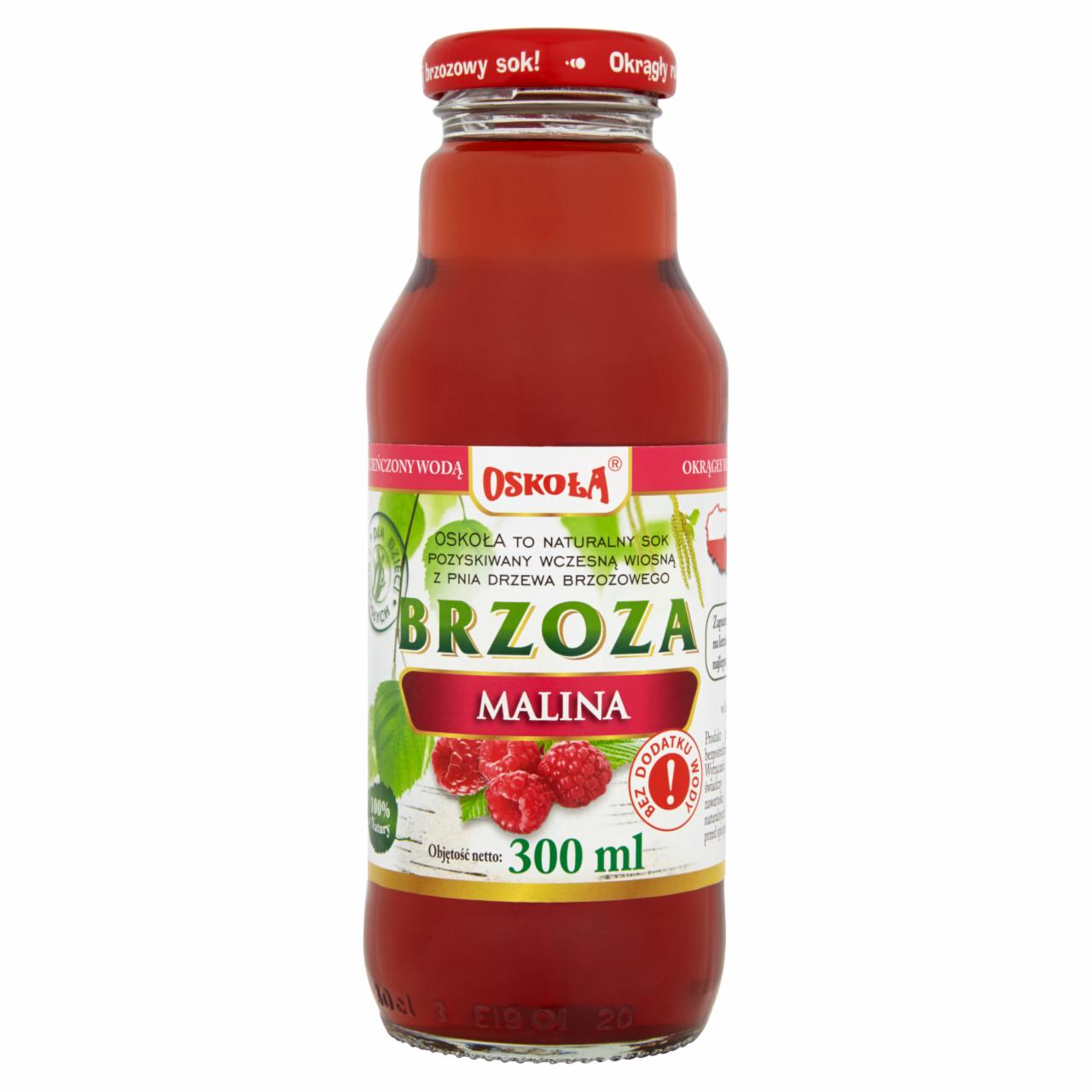 Zdjęcia - Oskoła Brzoza malina Naturalny sok 300 ml