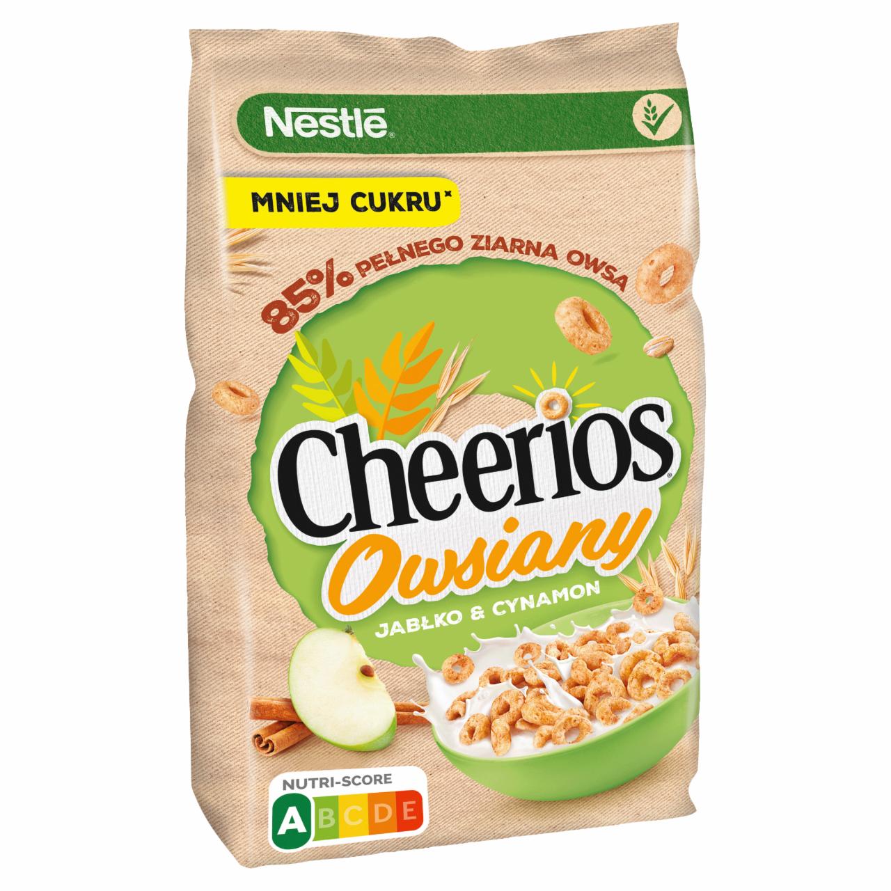 Zdjęcia - Nestlé Cheerios Owsiany Chrupiące płatki owsiane jabłko & cynamon 210 g