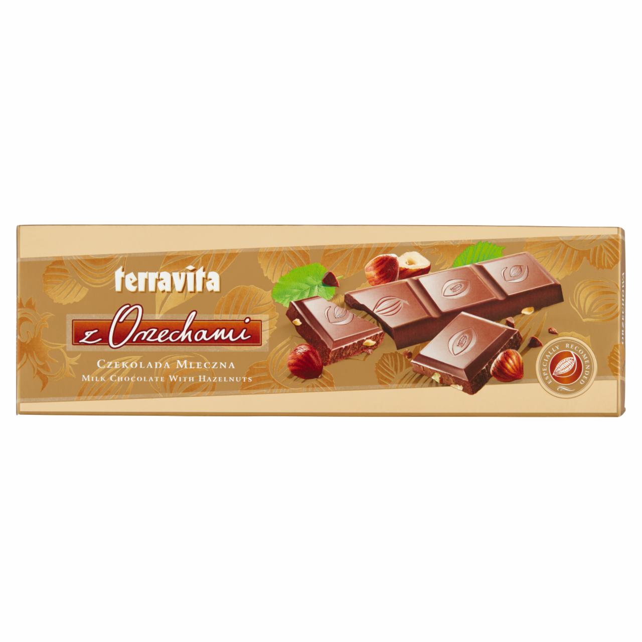 Zdjęcia - Terravita Czekolada mleczna z orzechami 225 g