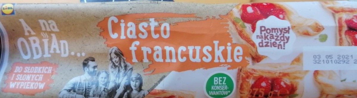 Zdjęcia - Ciasto francuskie A na obiad Lidl