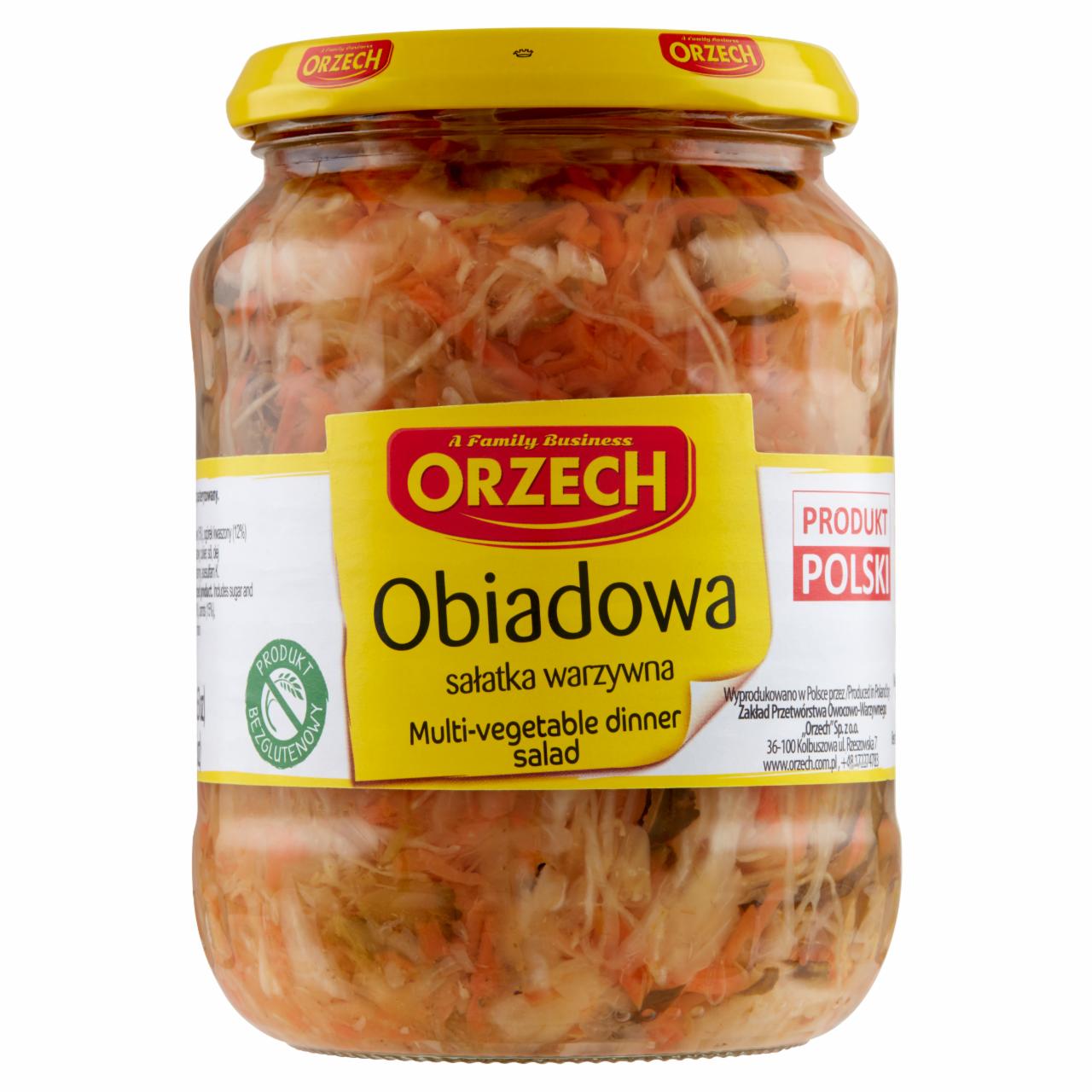 Zdjęcia - Orzech Obiadowa sałatka warzywna 670 g