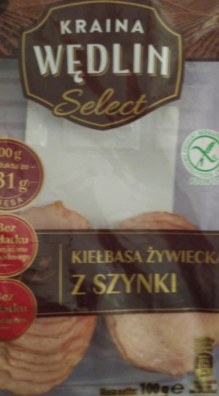 Zdjęcia - Kiełbasa żywiecka z szynki Kraina Wędlin