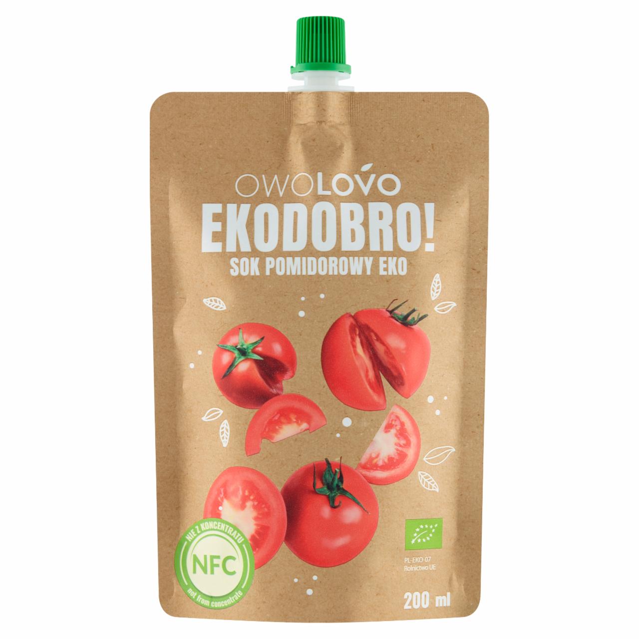 Zdjęcia - OWOLOVO EKODOBRO! Sok pomidorowy eko 200 ml