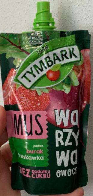 Zdjęcia - Tymbark Vega Mus jabłko burak truskawka 100 g