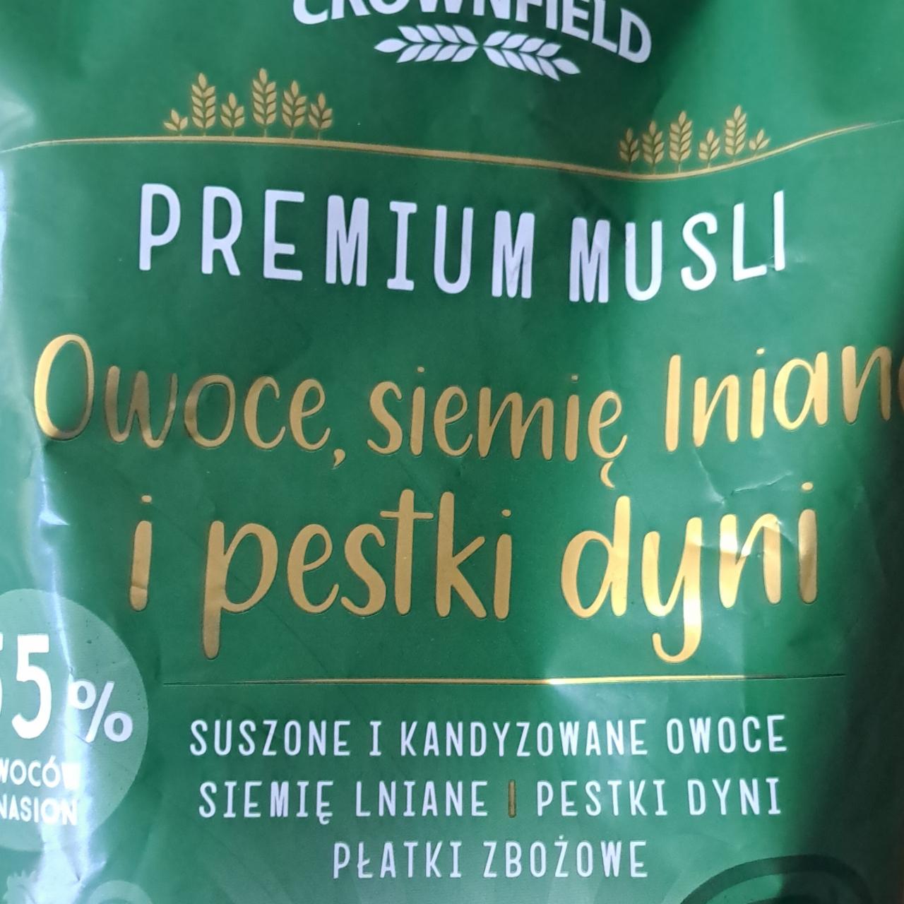 Zdjęcia - Premium musli owoce siemię i pestki dyni Crownfield