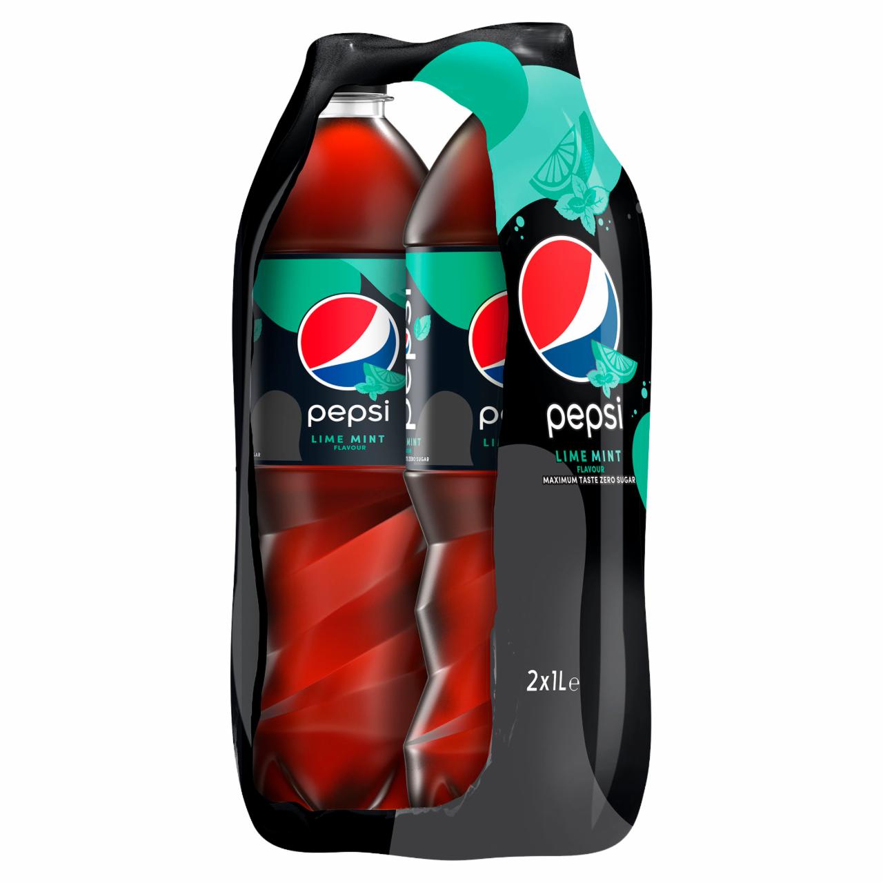 Zdjęcia - Pepsi Lime Mint Napój gazowany 2 x 1 l