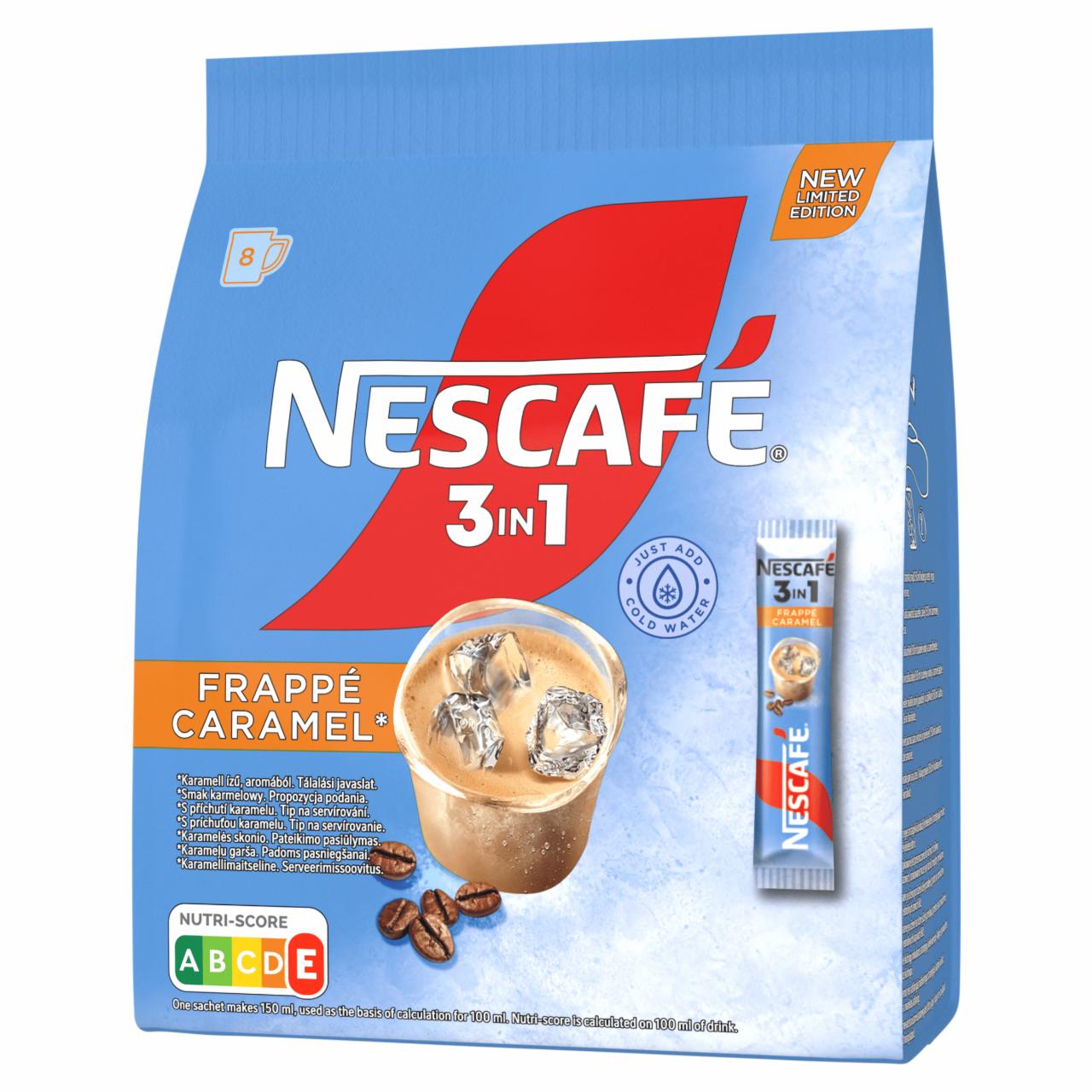 Zdjęcia - Nescafé 3in1 Frappé Caramel Rozpuszczalny napój kawowy 120 g (8 x 15 g)