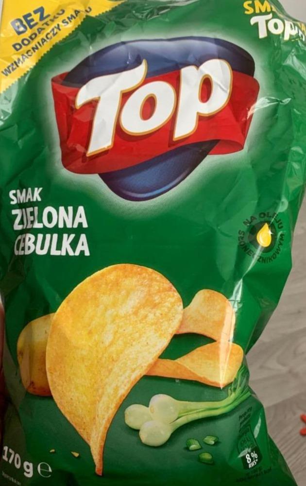 Zdjęcia - Chipsy smak zielona cebulka Top