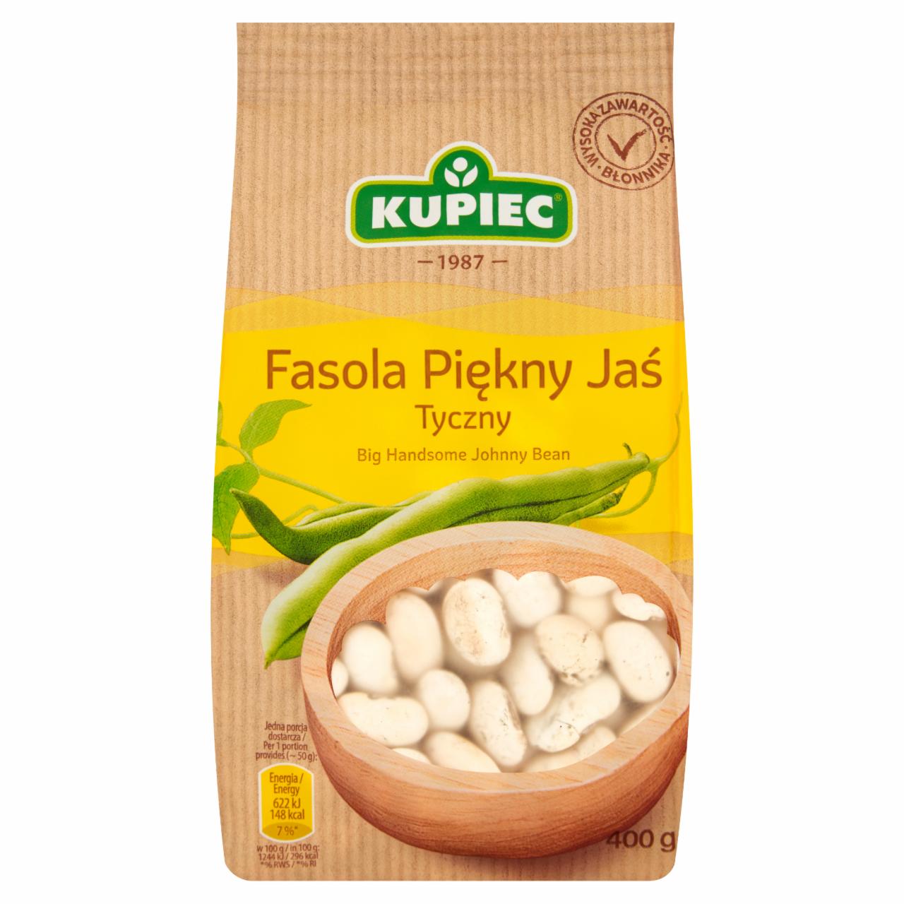 Zdjęcia - Kupiec Fasola Piękny Jaś tyczny 400 g