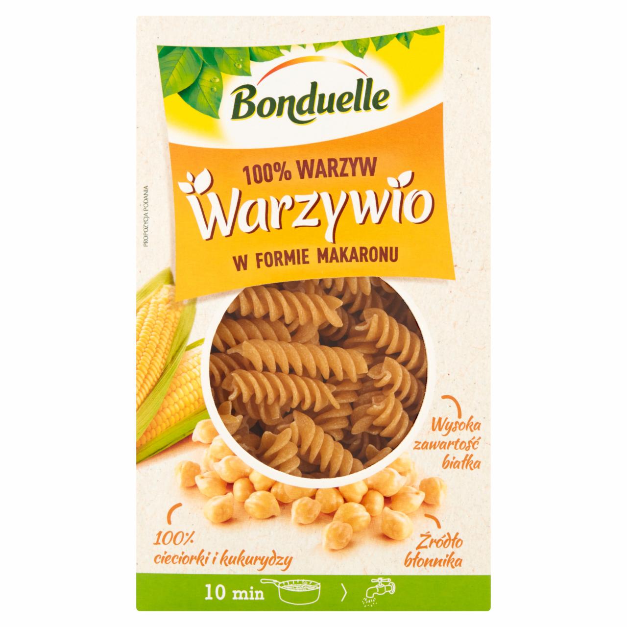 Zdjęcia - Bonduelle Warzywio Warzywa w formie makaronu z cieciorki i kukurydzy 250 g