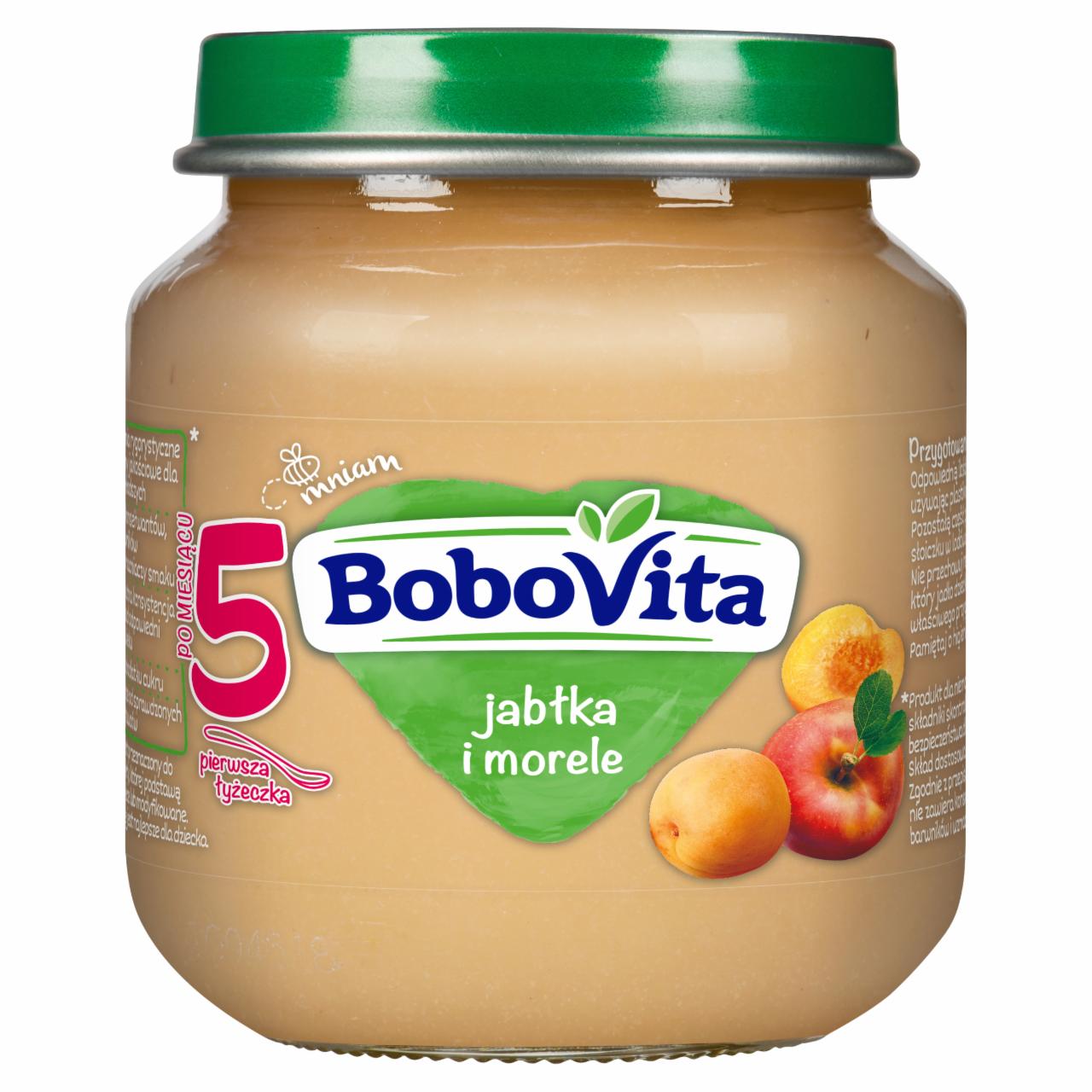 Zdjęcia - BoboVita Jabłka i morele po 5 miesiącu 125 g