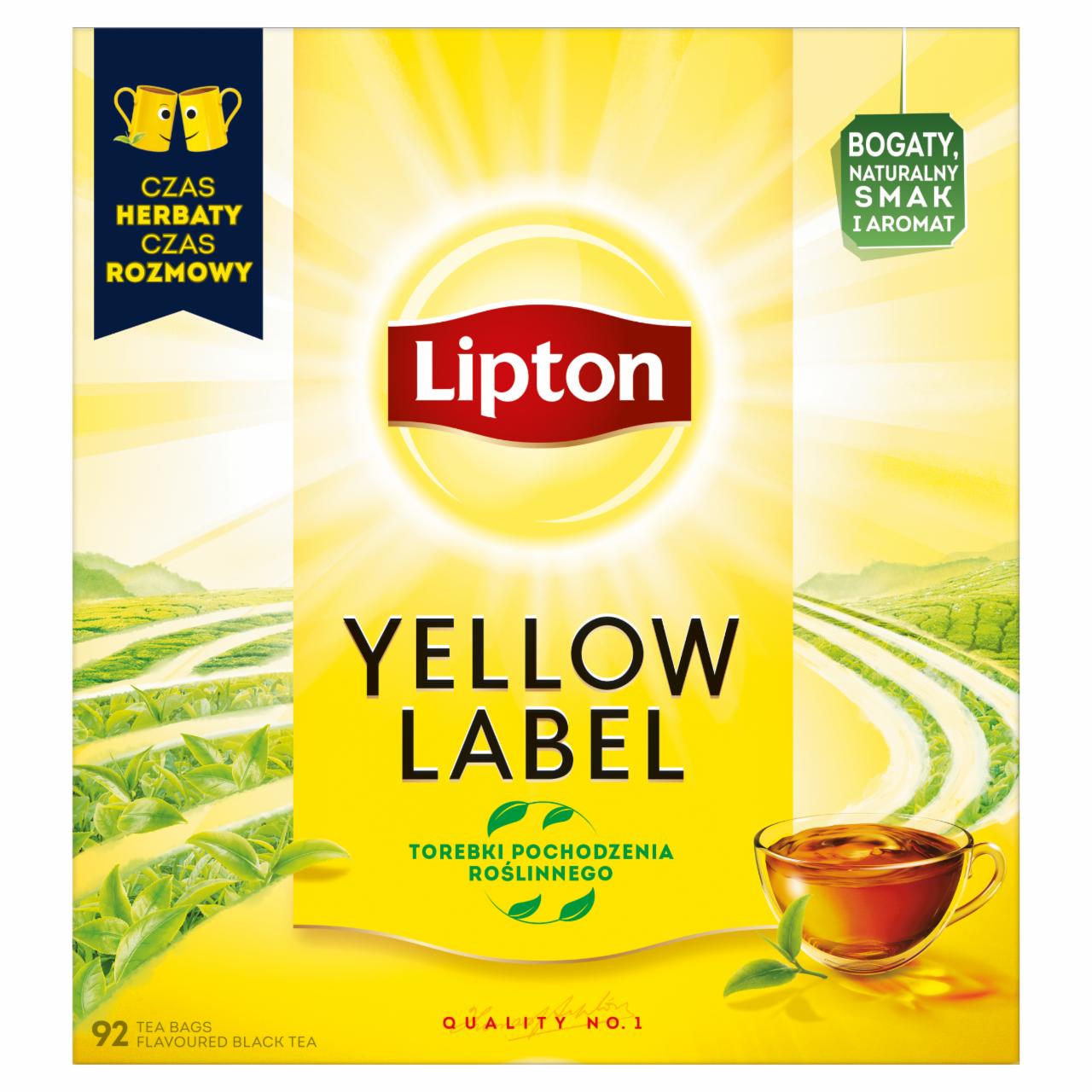 Zdjęcia - Lipton Yellow Label Herbata czarna 184 g (92 torebki)