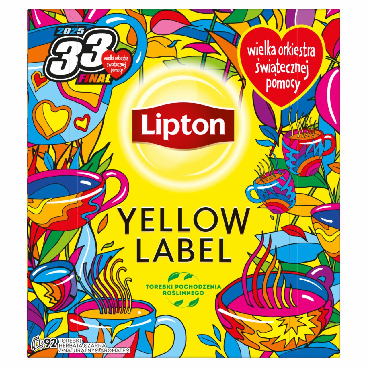 Zdjęcia - Lipton Yellow Label Herbata czarna 184 g (92 torebki)