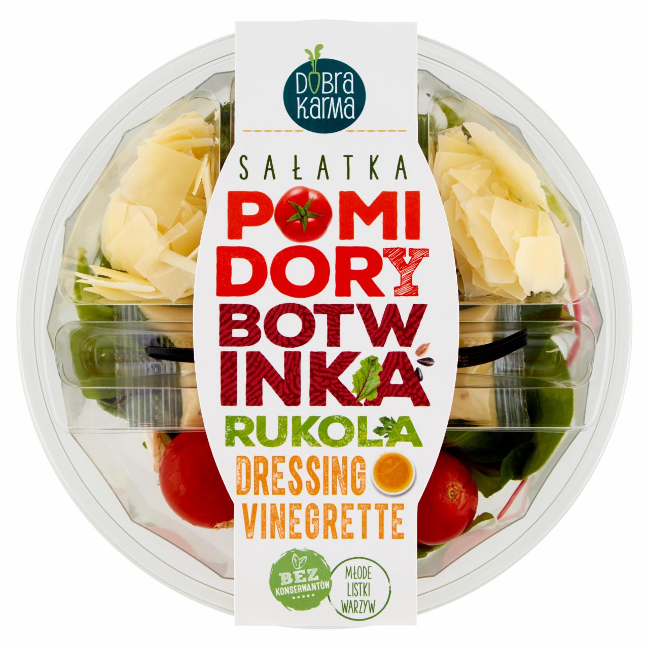 Zdjęcia - Dobra Karma Sałatka pomidory botwinka rukola dressing Vinegrette 155 g