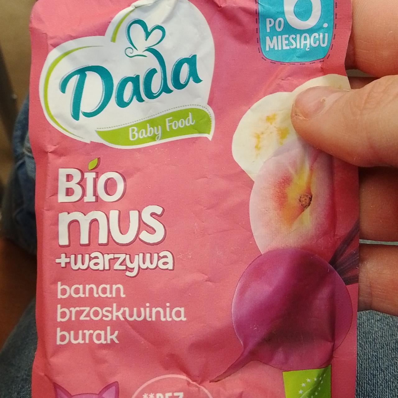 Zdjęcia - bio mus banan brzoskwinia burak Dada