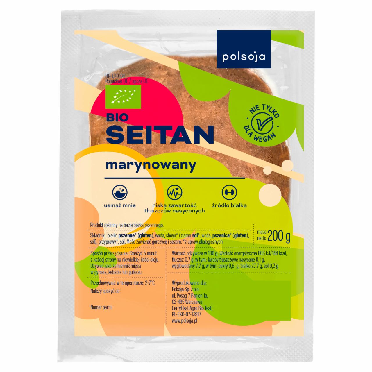 Zdjęcia - Polsoja Bio seitan marynowany 200 g