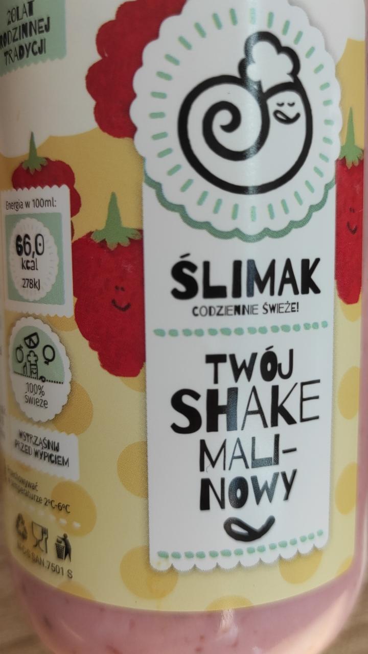 Zdjęcia - Twój shake malinowy Ślimak