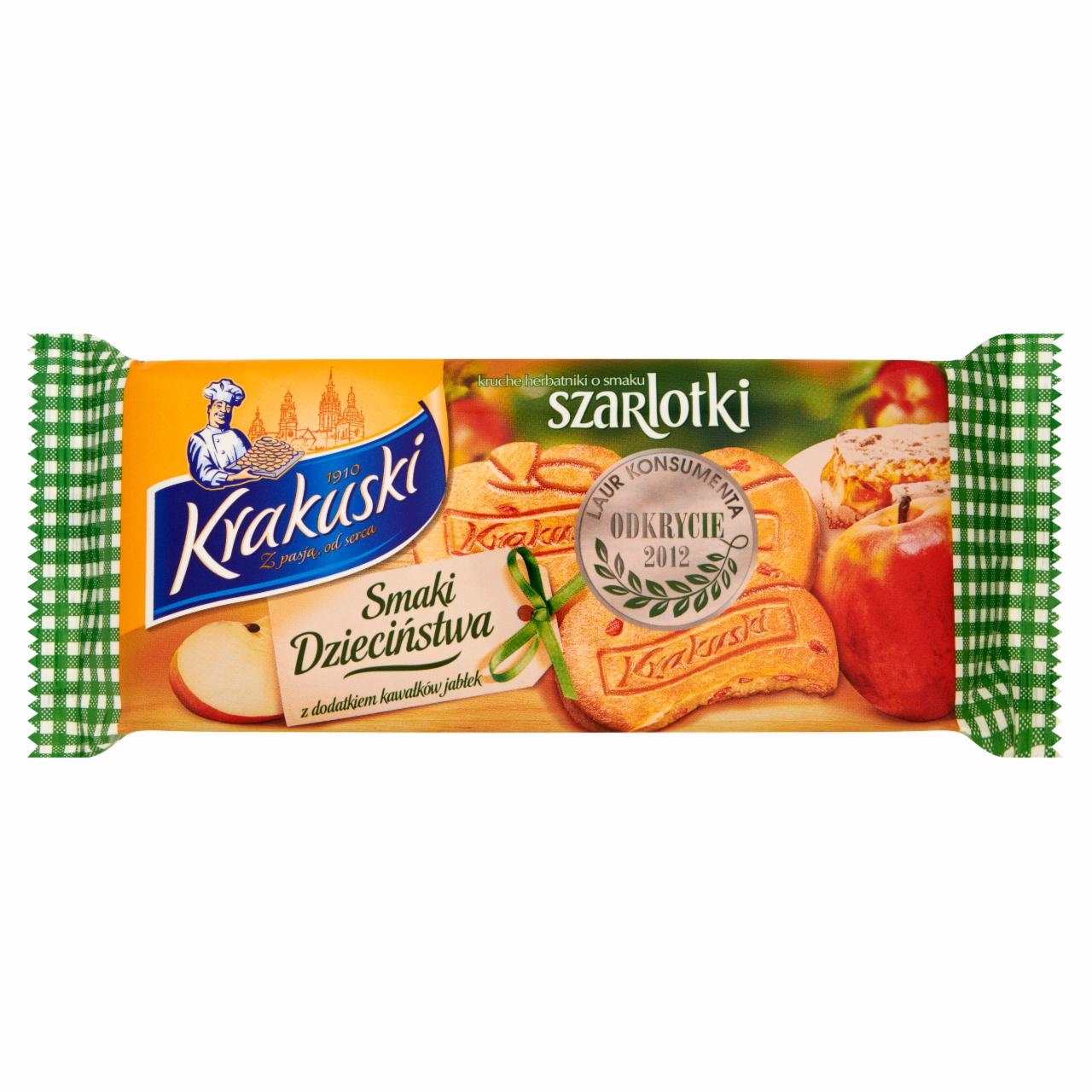 Zdjęcia - Krakuski Smaki Dzieciństwa Kruche herbatniki o smaku szarlotki 155 g