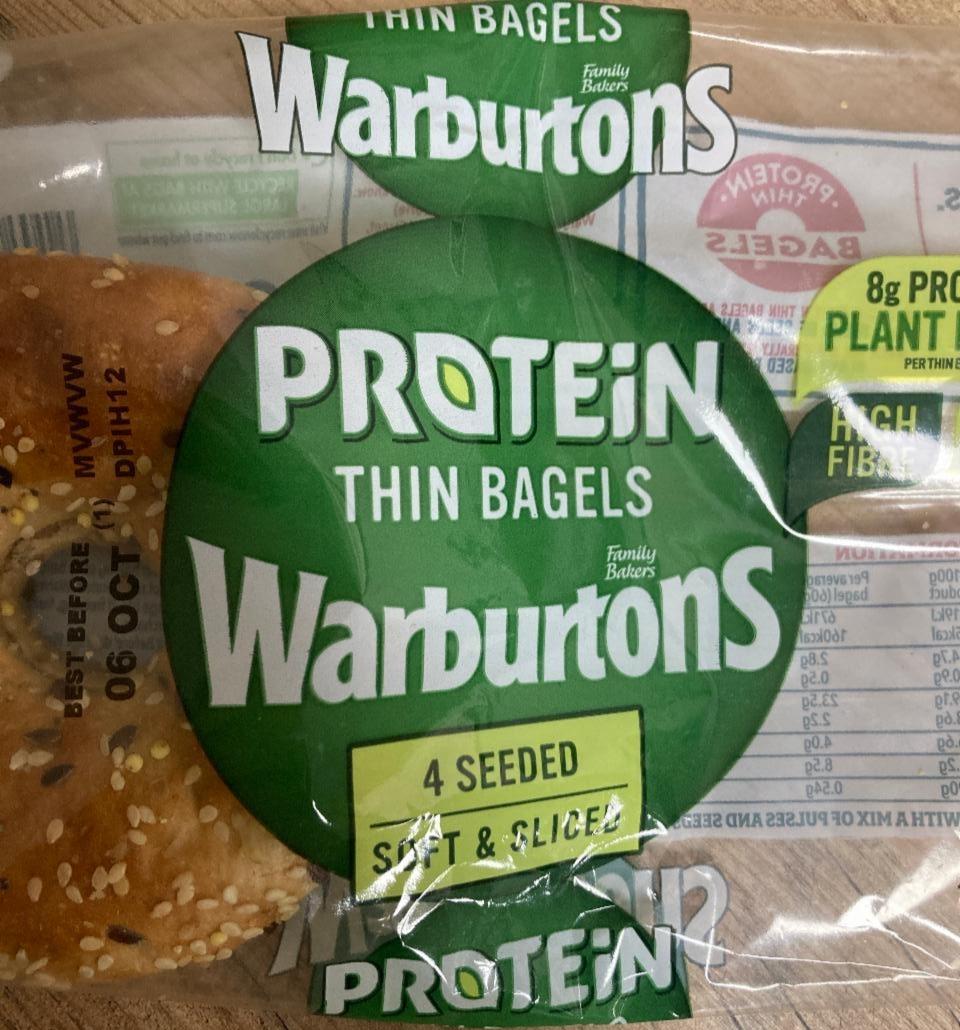 Zdjęcia - Protein thin bagels Warburtons