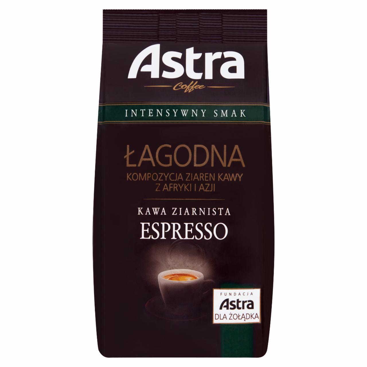 Zdjęcia - Astra Łagodna Intensywny smak Espresso Kawa ziarnista 250 g