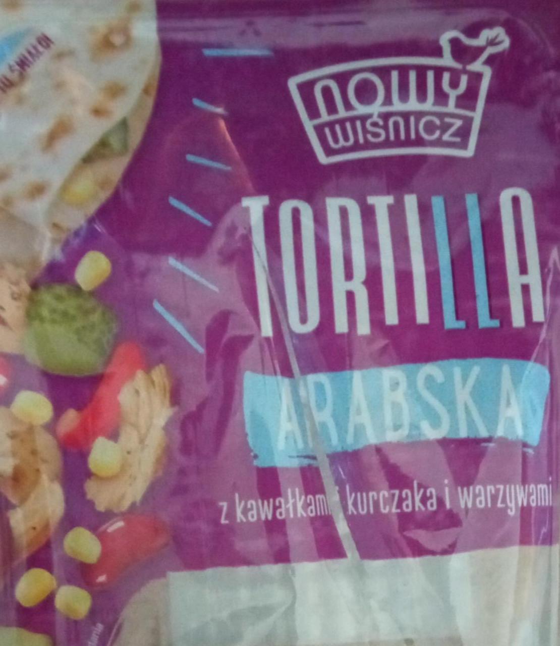 Zdjęcia - Tortilla arabska z kawałkami kurczaka i warzywami Nowy Wiśnicz