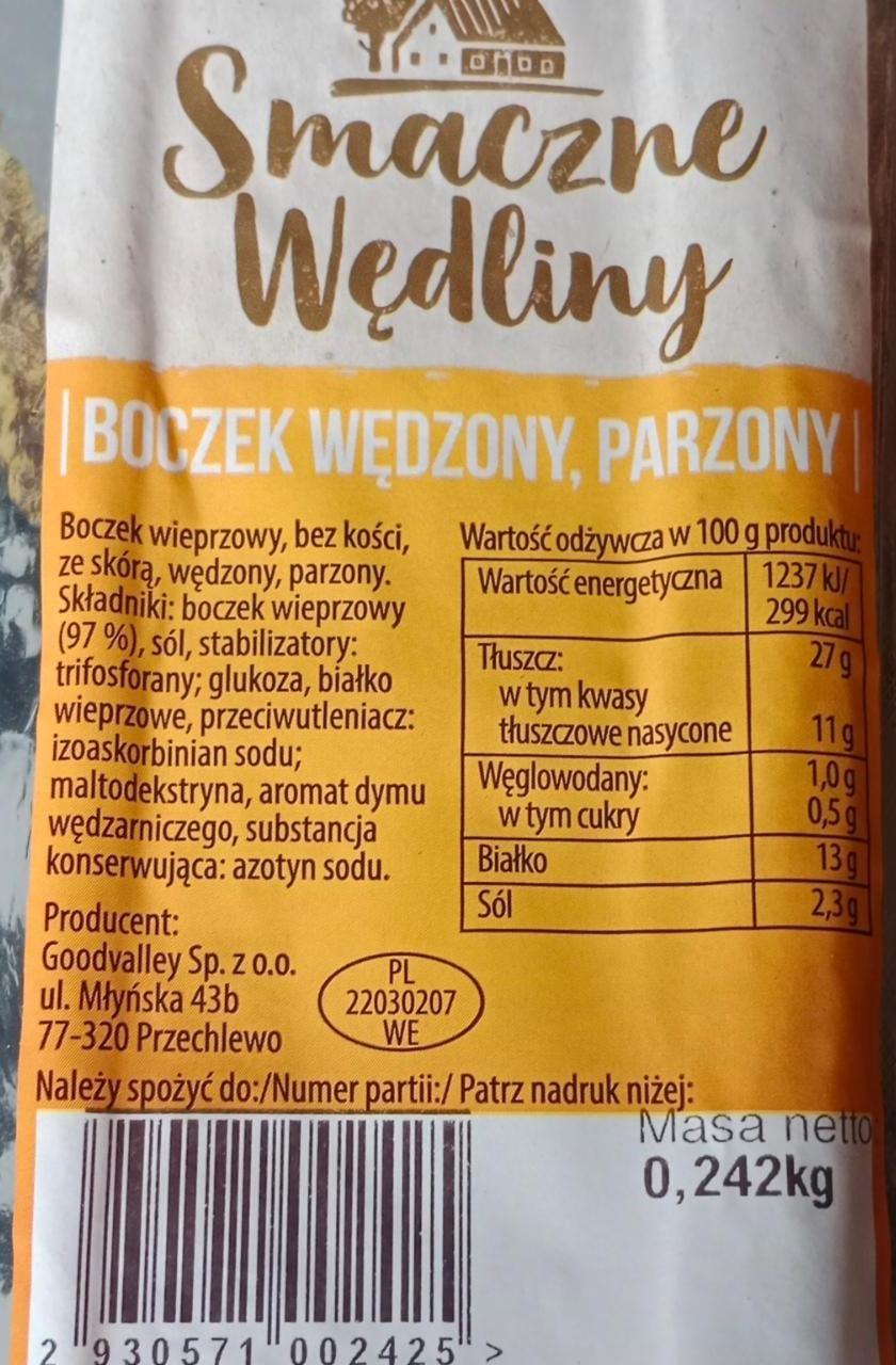 Zdjęcia - Boczek wędzony parzony Smaczne Wędliny