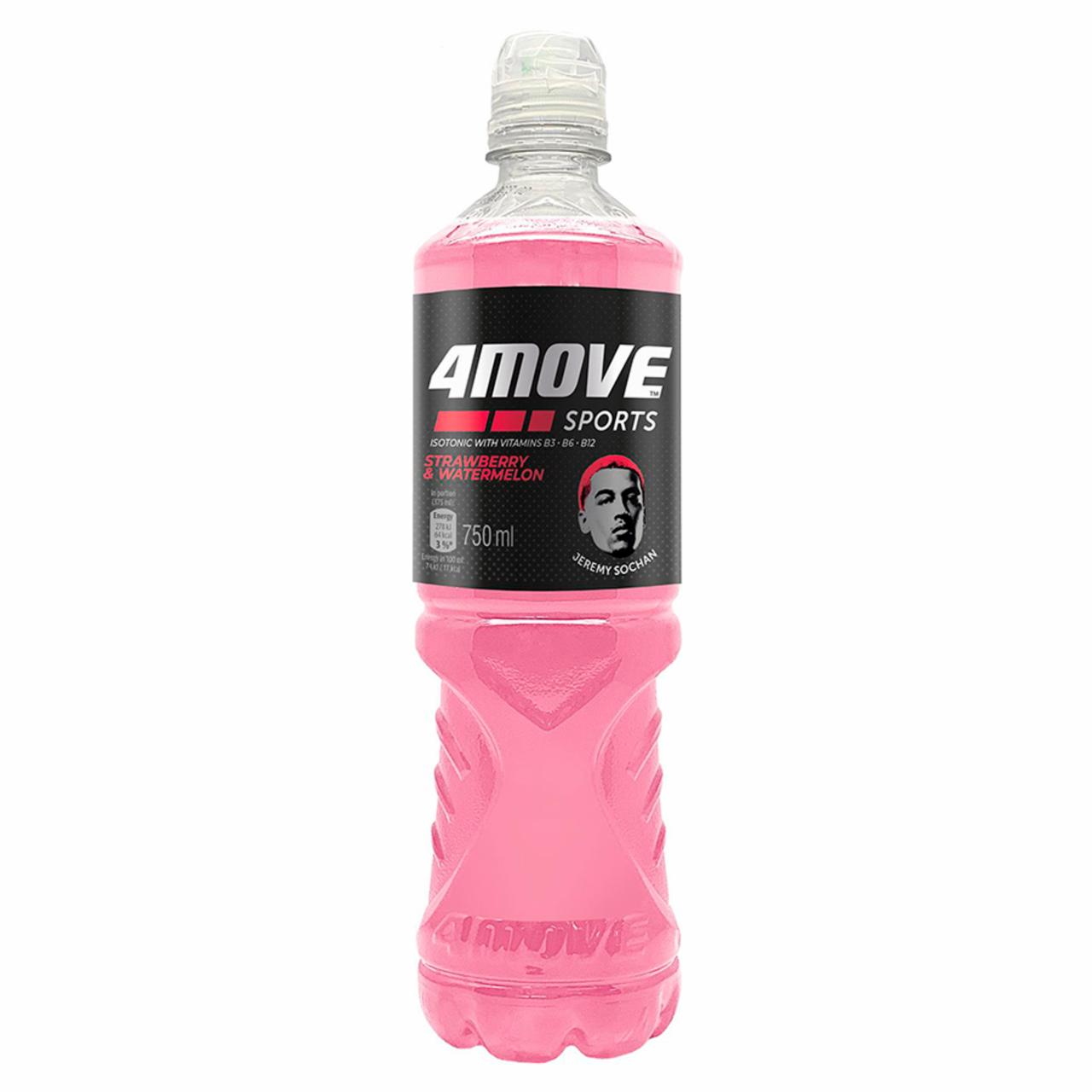 Zdjęcia - 4Move Napój izotoniczny niegazowany o smaku truskawka - arbuz 750 ml