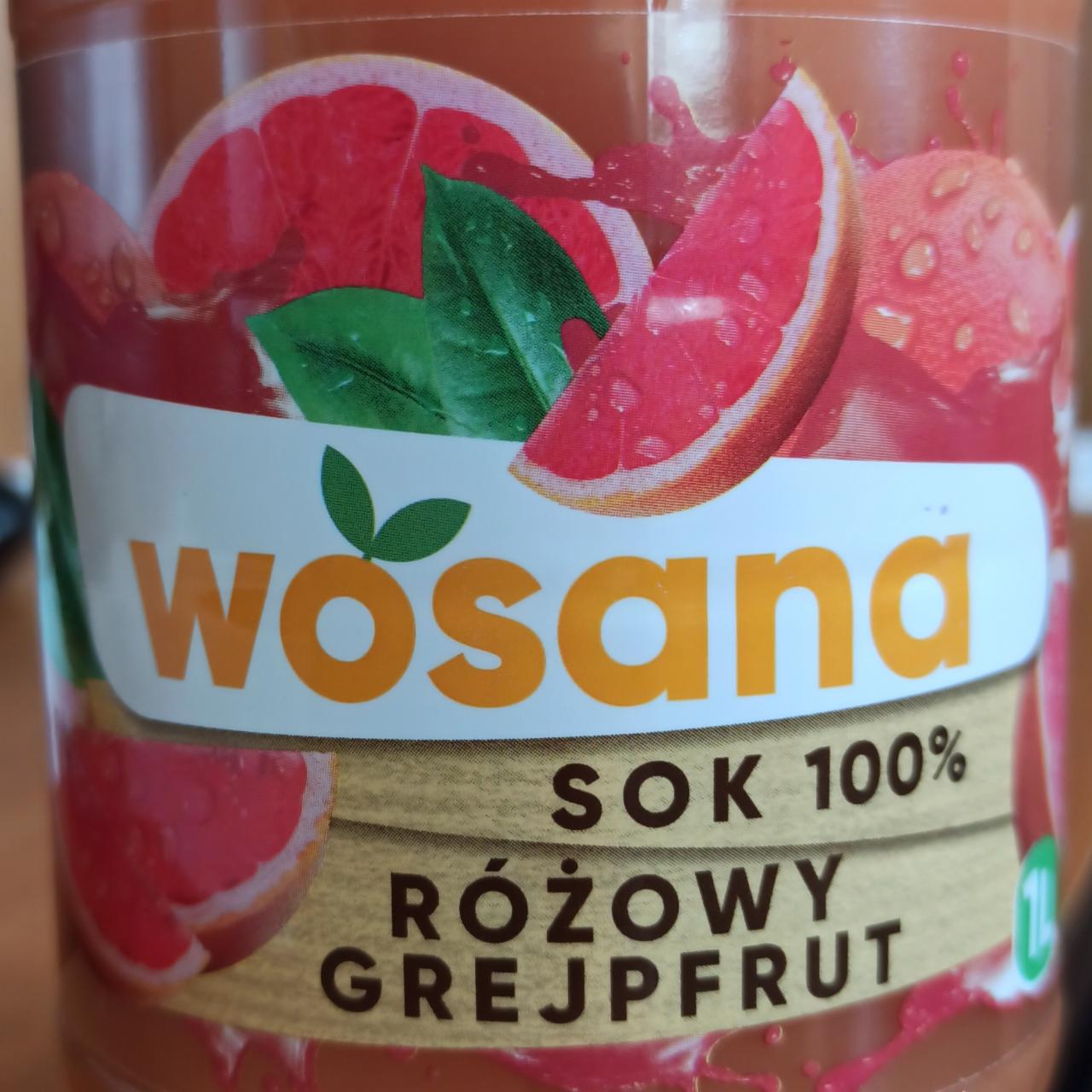 Zdjęcia - WOSANA SOK 100% RÓŻOWY GREJPFRUT