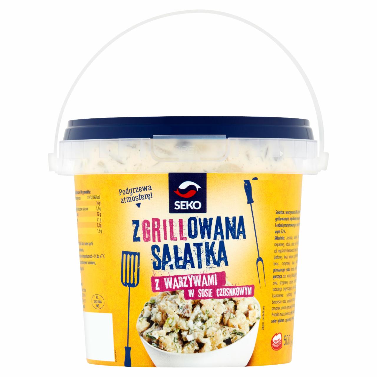 Zdjęcia - Seko Zgrillowana sałatka z warzywami w sosie czosnkowym 500 g