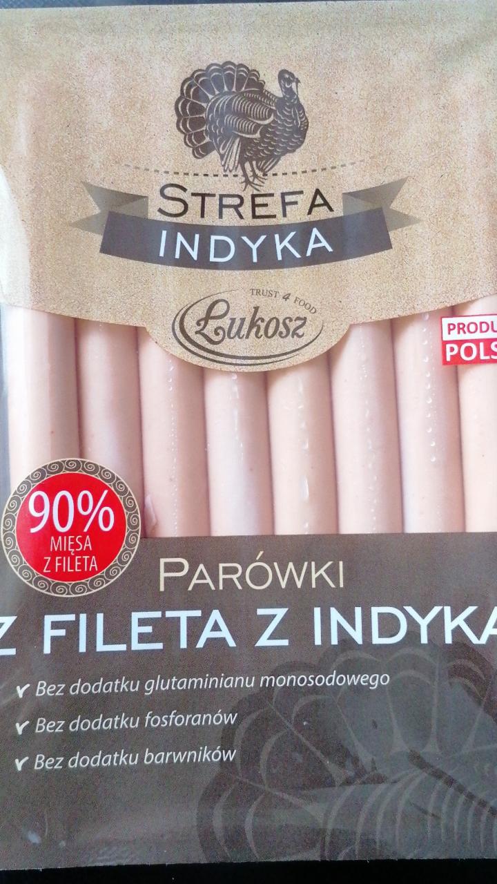 Zdjęcia - parówki z fileta z indyka Strefa Indyka Łukosz